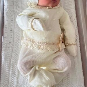 PRIMERA PUESTA PERLA CAMEL PUNTO TRENZA