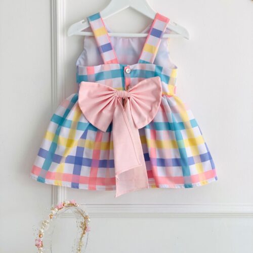 Vestido a Cuadros y lazo - Image 2