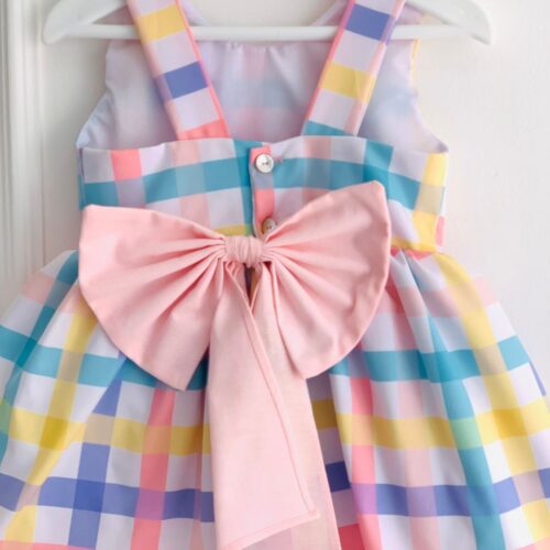Vestido a Cuadros y lazo - Image 3