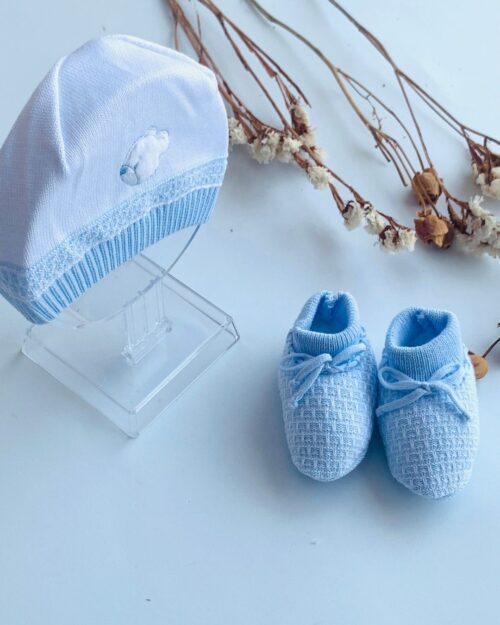 Set de Zapato y Gorro Tejido Niño - Image 2