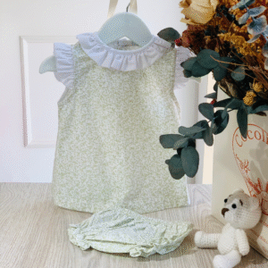 Vestido Flores Verdes